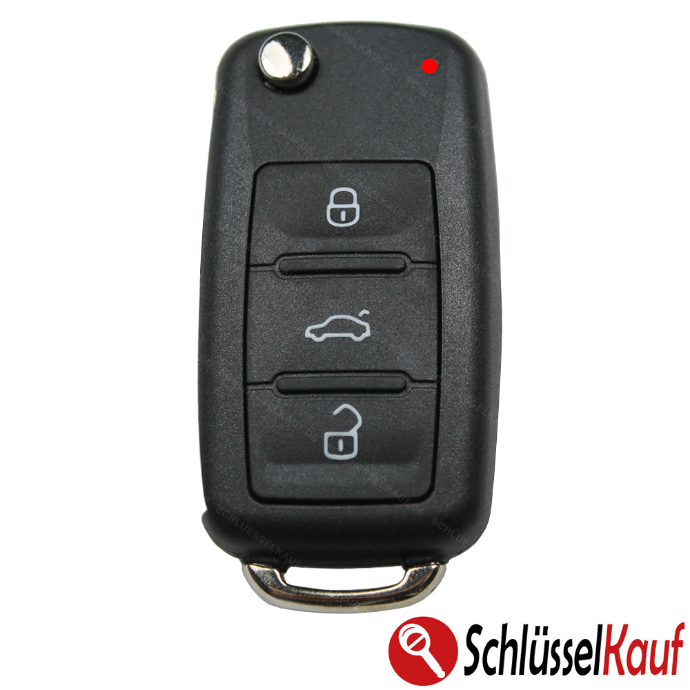3 Tasten Klappschlüssel Gehäuse passt für VW Golf 7 Mk7 Folding Key Case  Fob online kaufen